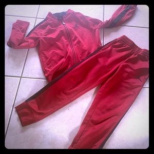 Boys track suit red /black